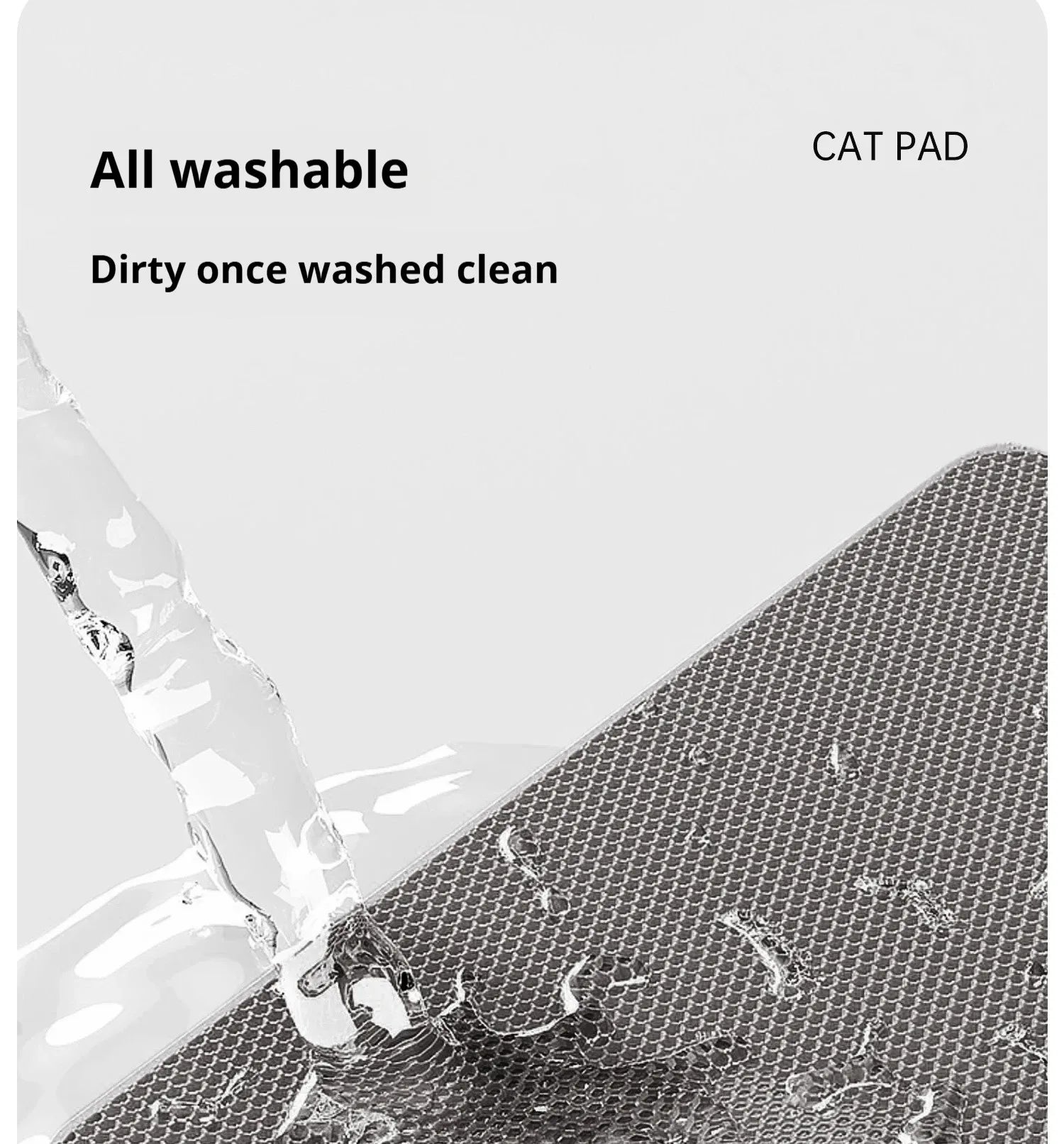 Double layered cat litter mat